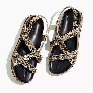 Like New Madewell Aubrey calf hair sandals size 9